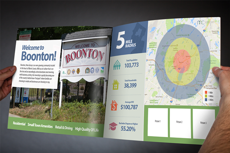 mcedc-2 Page of brochure for Morris County Economic Development Committee