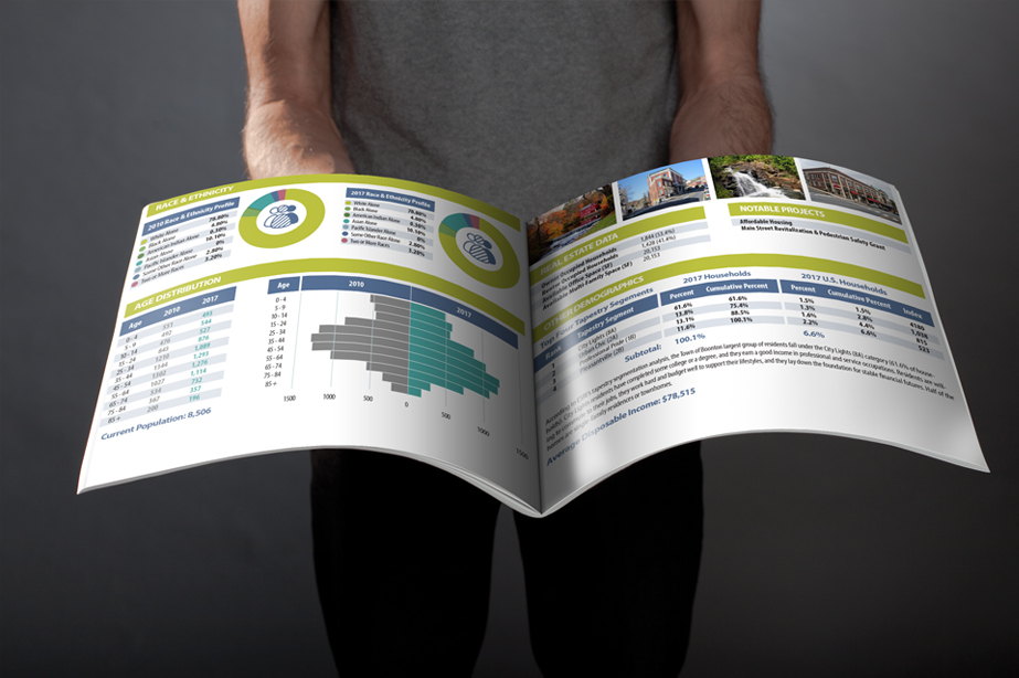 mcedc-6 man holding brochure for Morris County Economic Development Committee